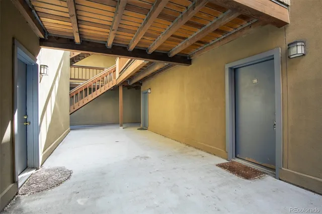 a view of an empty room