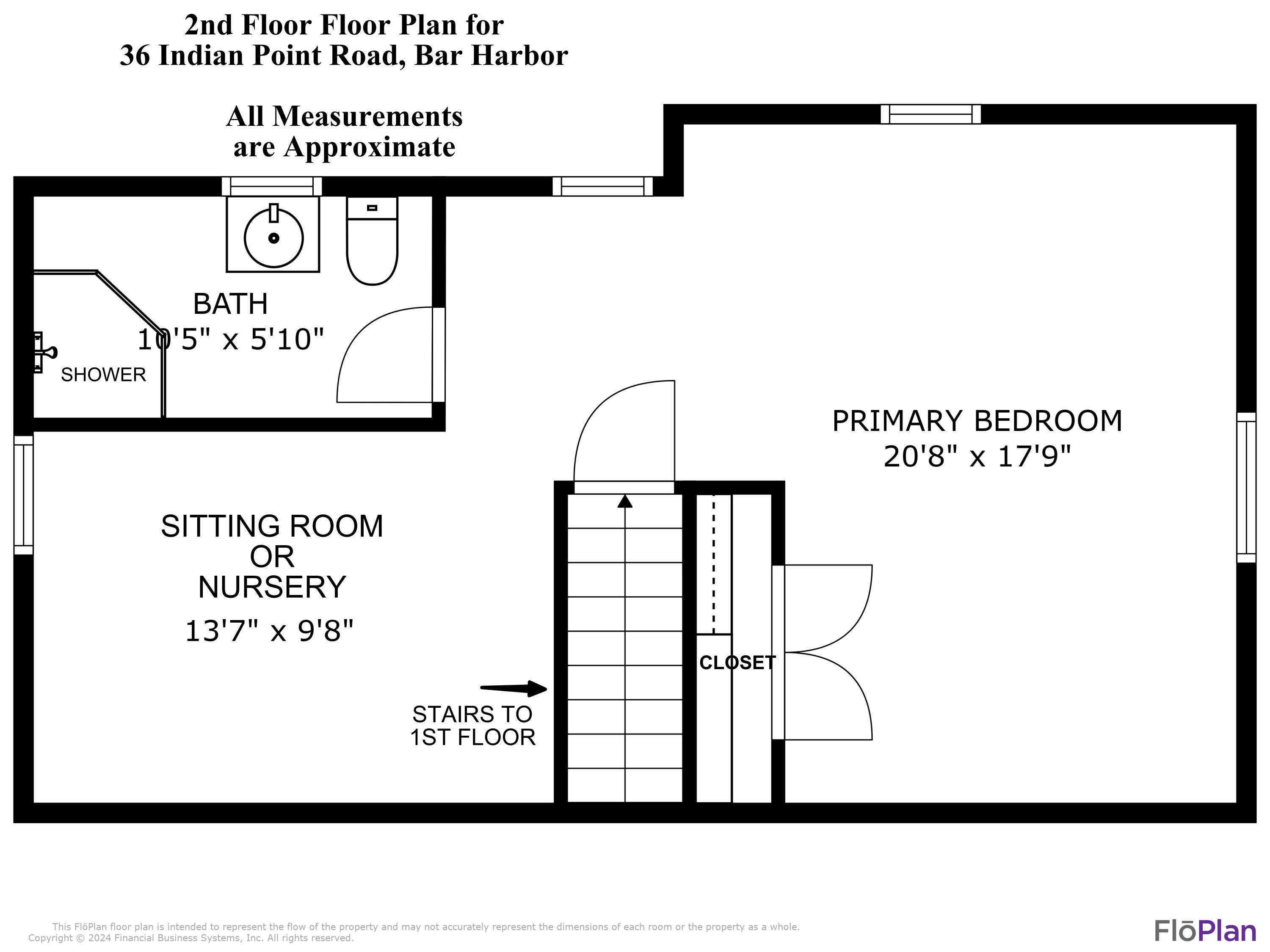 36 Indian Point Road Bar Harbor, ME 04609 - Photo 52 of 53 2nd Floor Floor Plan