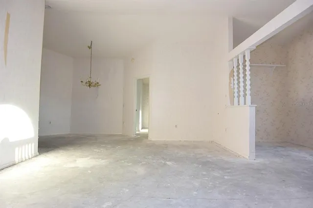 a view of an empty room
