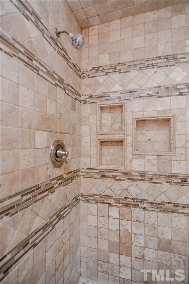 3020 Settle In Lane Raleigh, NC 27614 - Photo 12 of 25 Tile Shower w/ tile pan, walls and niche's