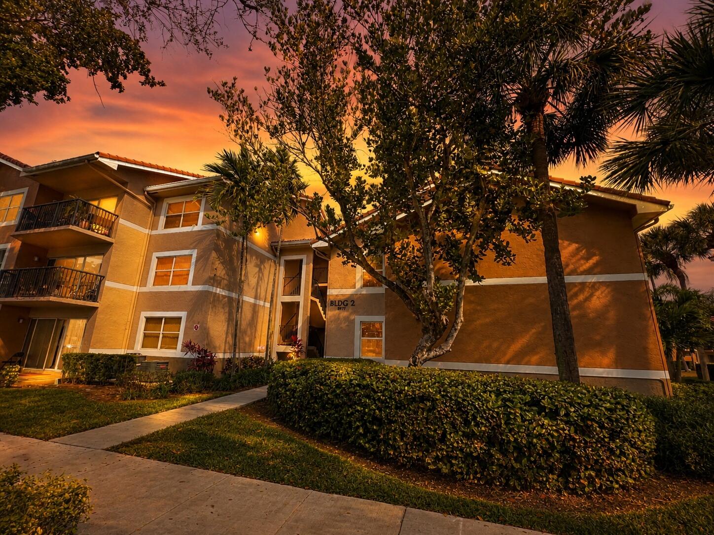 8977 Wiles Road, Unit 206 Coral Springs, FL 33067 - Photo 5 of 50 exterior_sunset