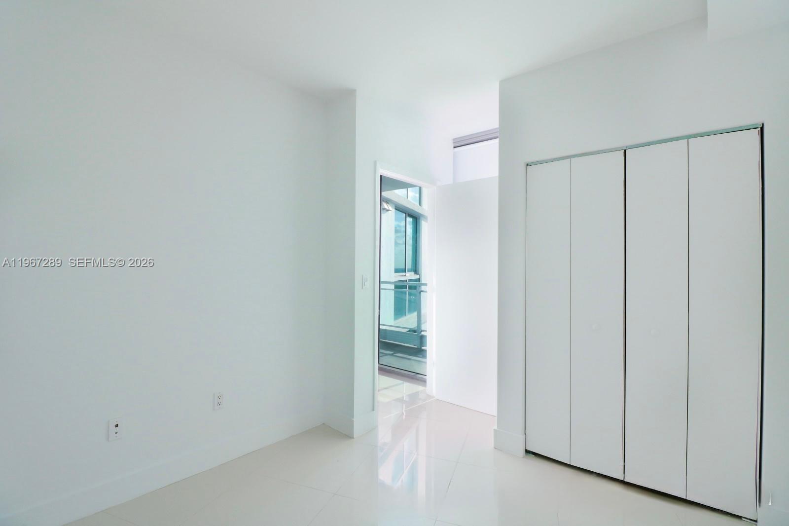 a view of an empty room