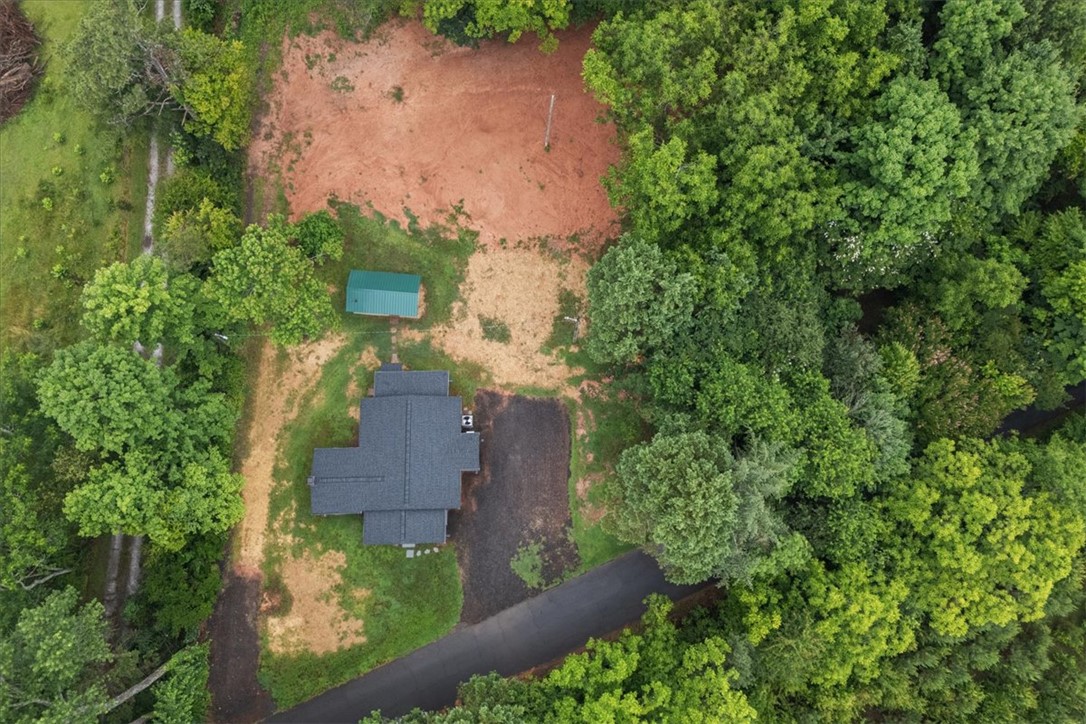 174 Holliday Road Six Mile, SC 29682 - Photo 41 of 49 An aerial perspective reveals the secluded 1.3 acres