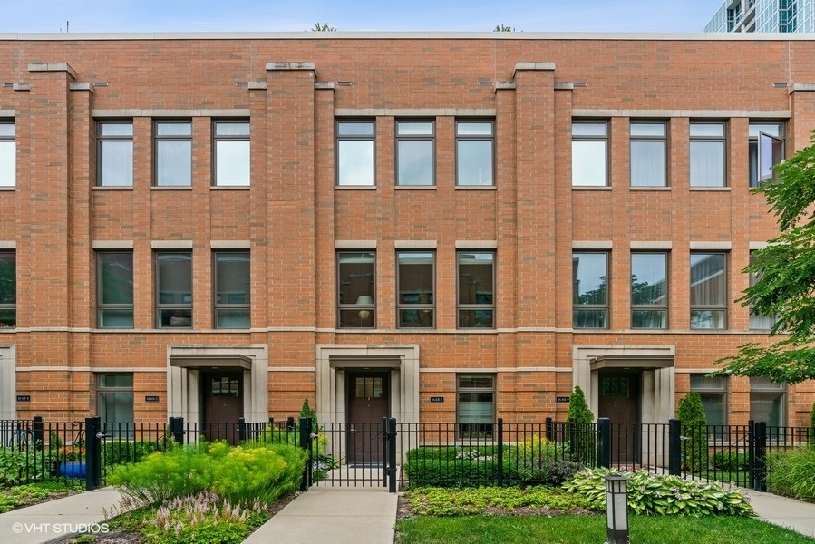 front view of a brick building