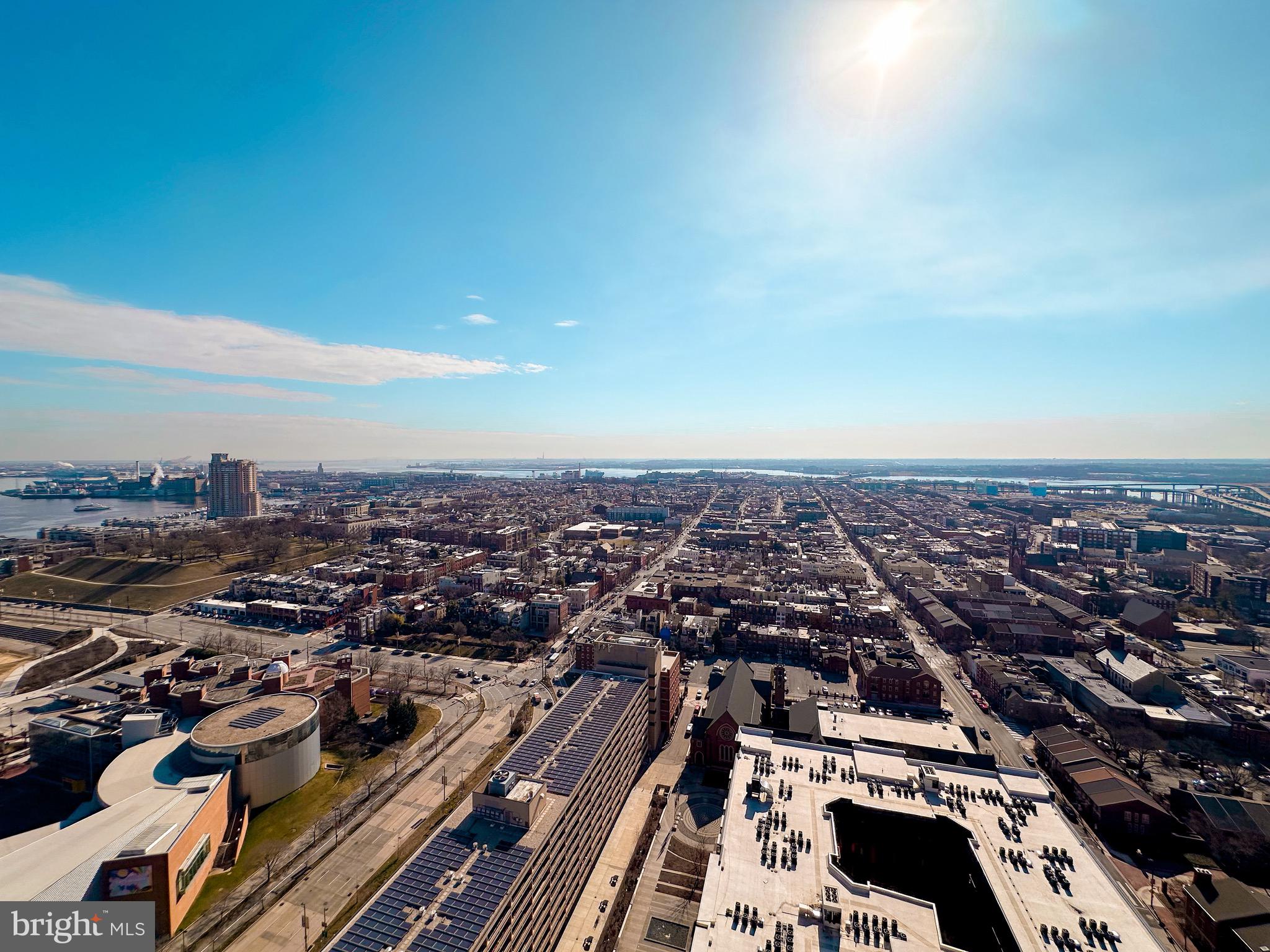 10 East Lee Street, Unit 2701 Baltimore, MD 21202 - Photo 54 of 58 an aerial view of a city