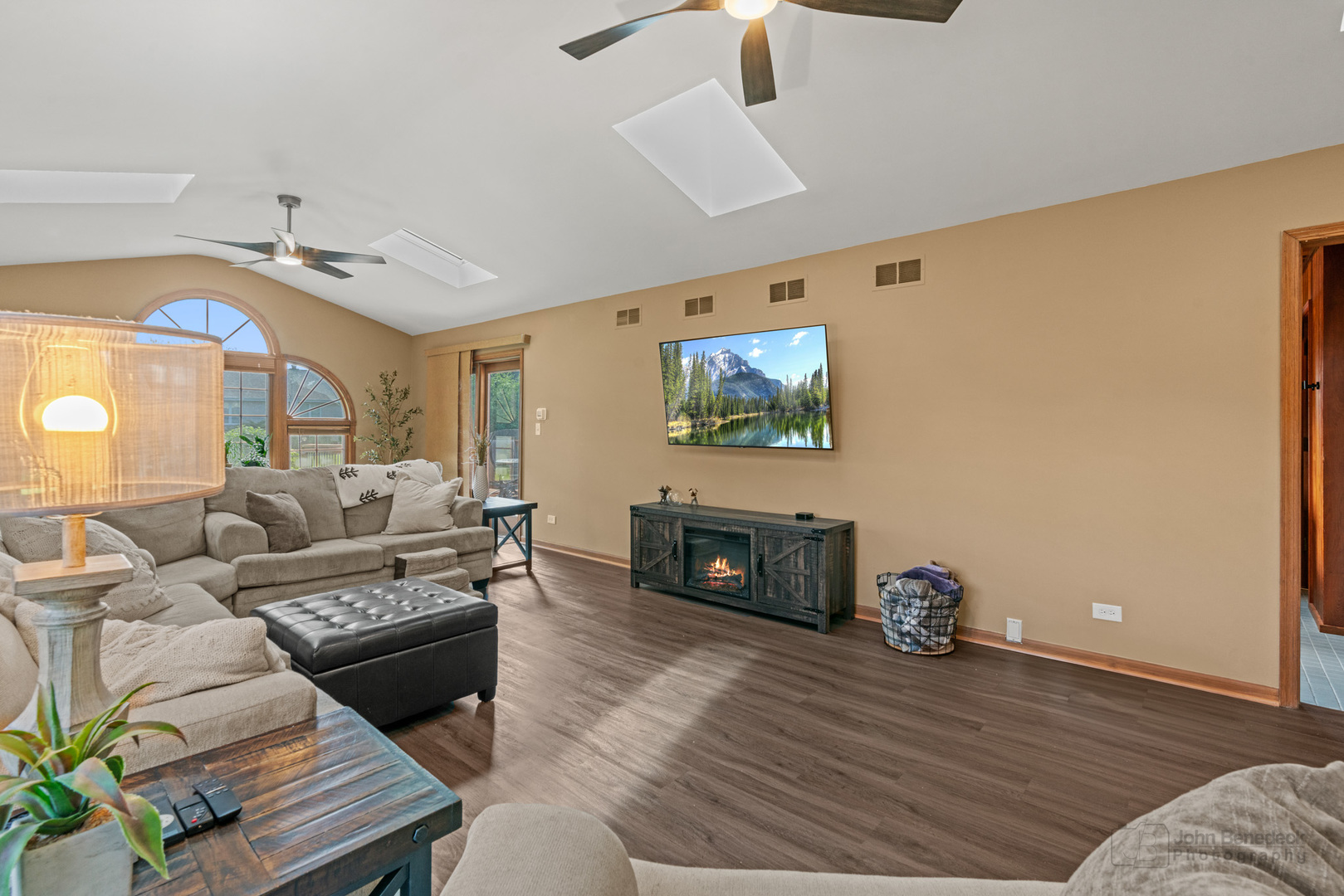 1223 Itasca Road Addison, IL 60101 - Photo 16 of 42 a living room with furniture and a fireplace