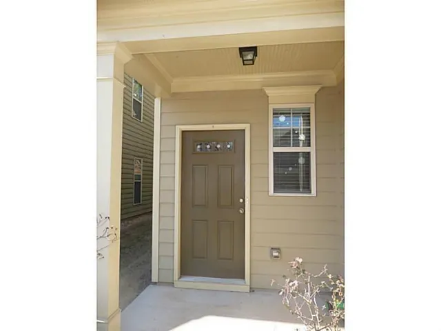 a view of a door of the house