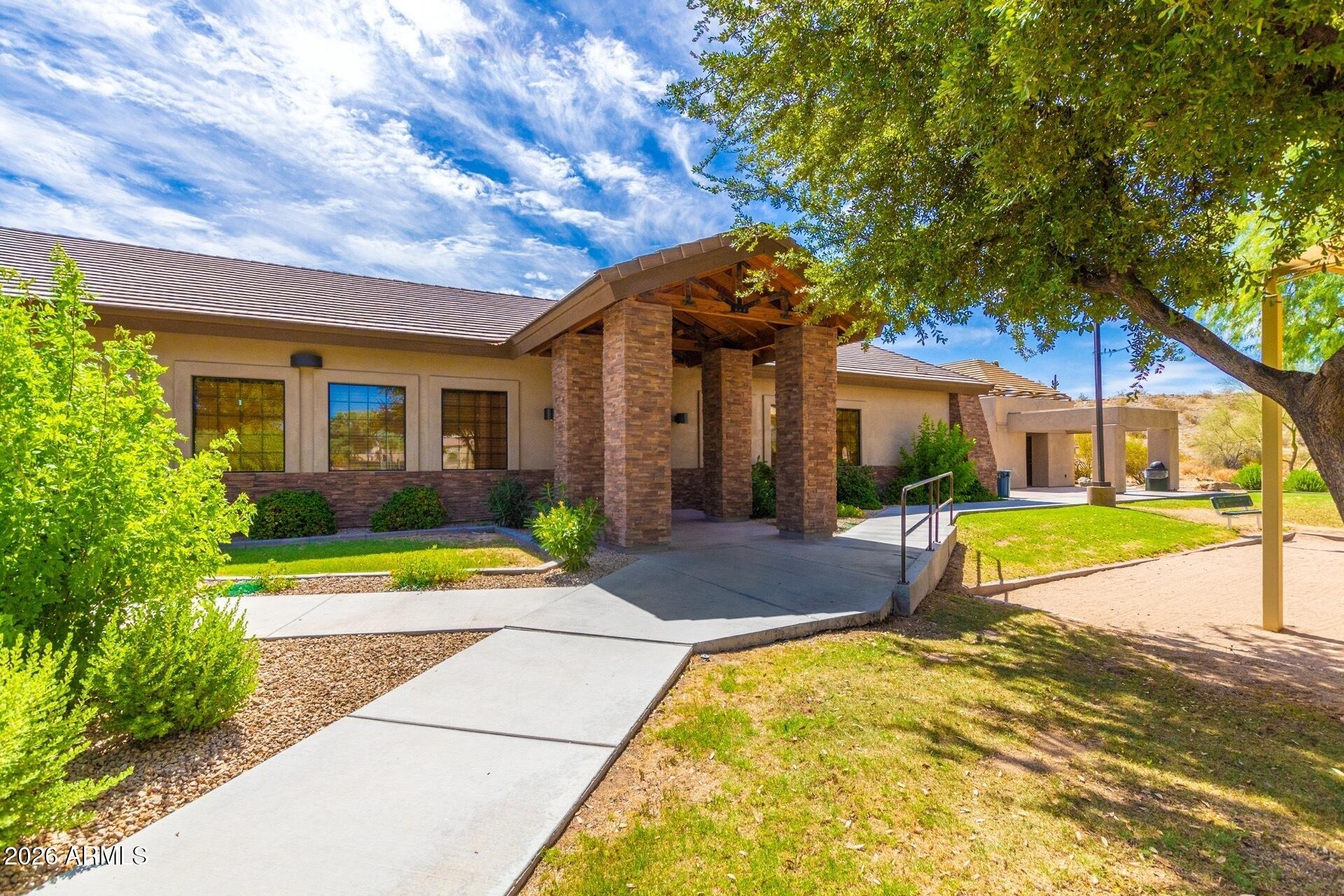 1632 West Frye Road Phoenix, AZ 85045 - Photo 35 of 37 a house view with swimming pool and wooden fence