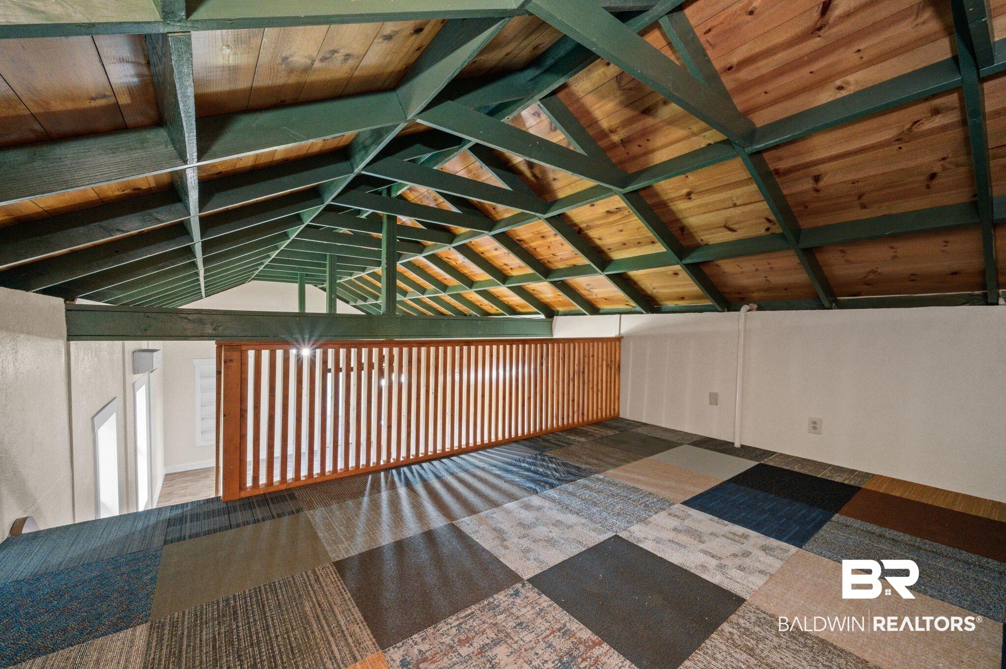 20037 County Road 33 Fairhope, AL 36532 - Photo 62 of 79 Bonus room featuring vaulted ceiling with beams and wooden ceiling
