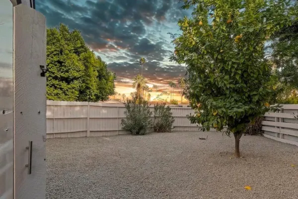 a view of a house with a tree