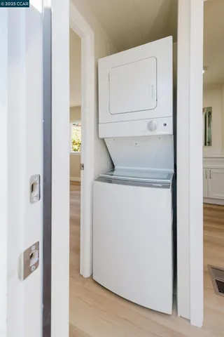 a utility room with washer and dryer