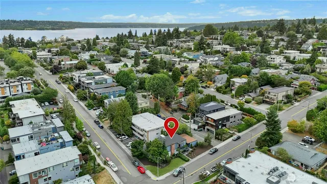 an aerial view of a city