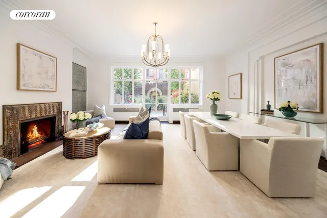 a black and white photo of a living room