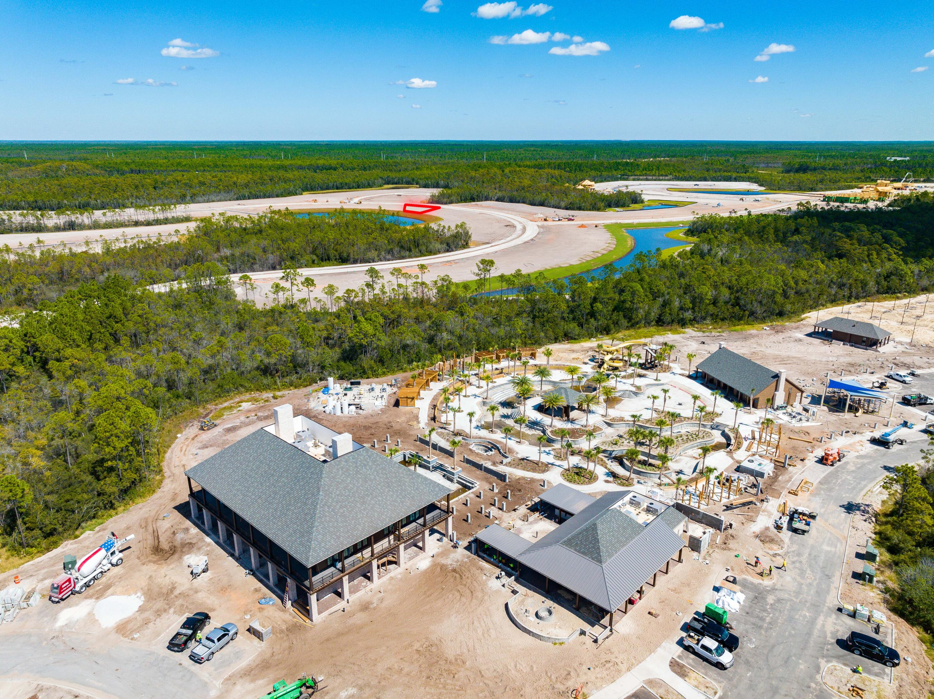 Lot 34 Windsong Dr Inlet Beach Inlet Beach, FL 32461 - Photo 6 of 7 an aerial view of a house with a garden