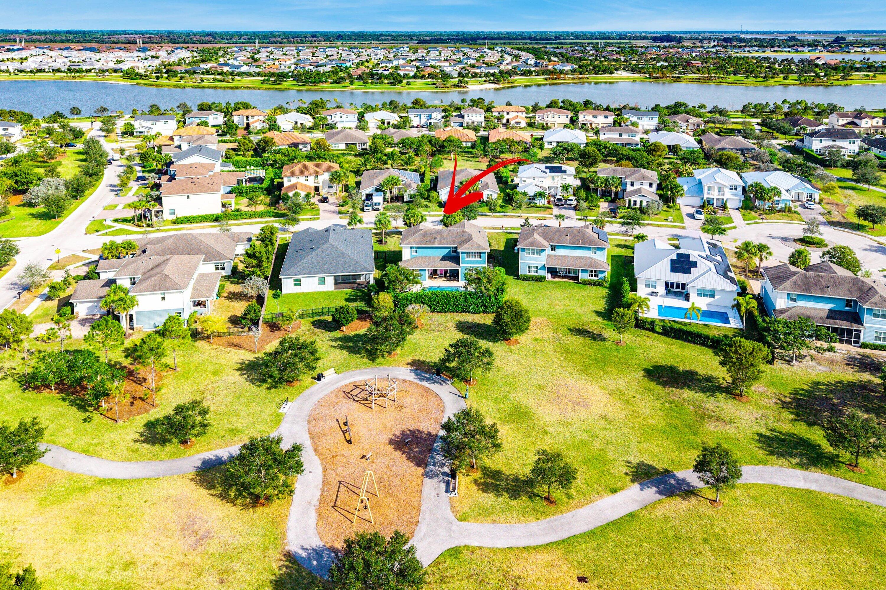 1107 Timber Reap Trail Loxahatchee, FL 33470 - Photo 48 of 83 Back View Aerial