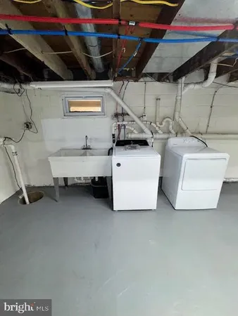 a view of storage and utility room