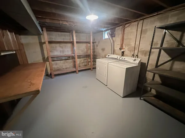 a view of storage and utility room