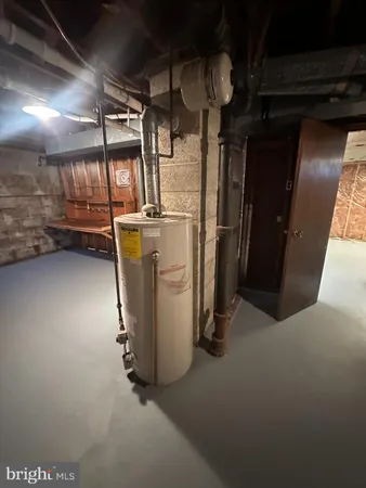 a view of water heater room