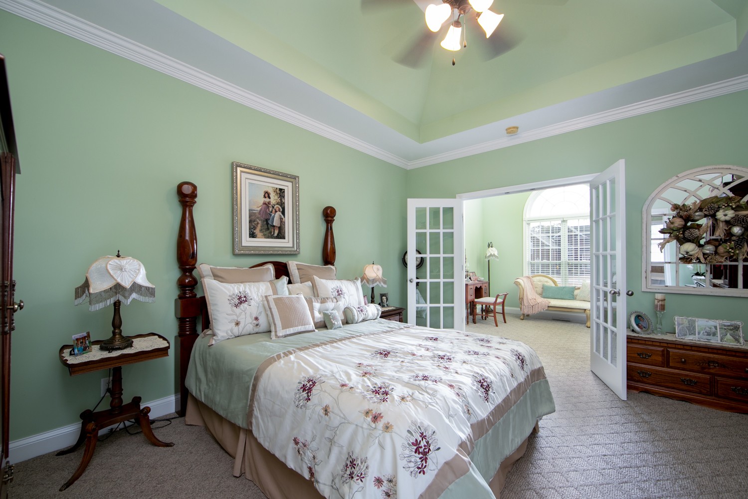 600 Lee Road Lebanon, TN 37087 - Photo 14 of 28 a bedroom with a bed and a chandelier