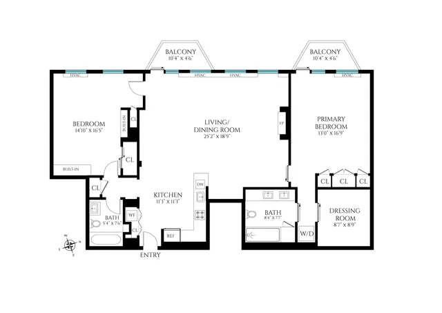 $3,950,000 | 167 Perry Street, Unit 4NQ | West Village