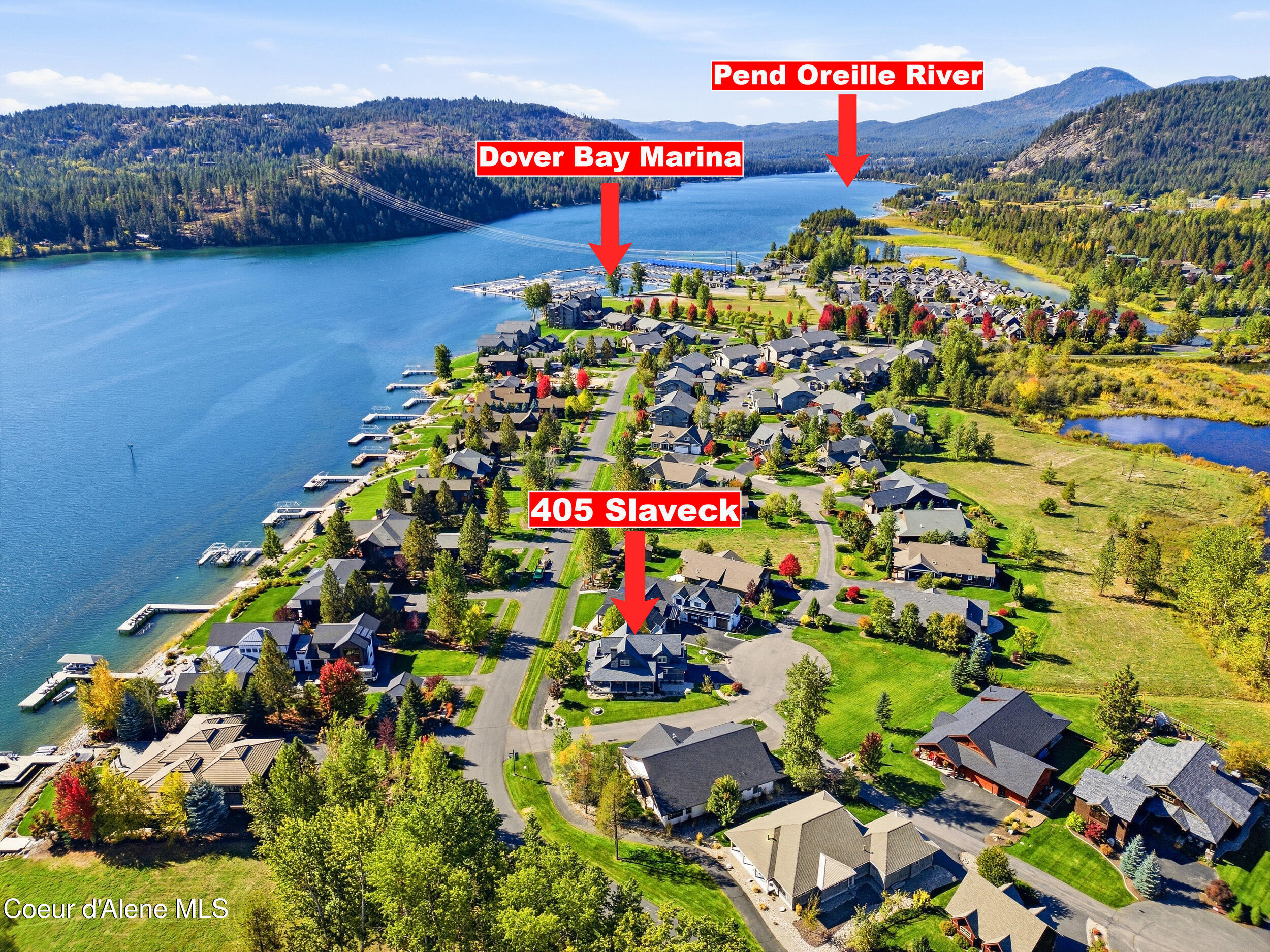405 Slaveck Dover, ID 83825 - Photo 70 of 73 Aerial with Locators