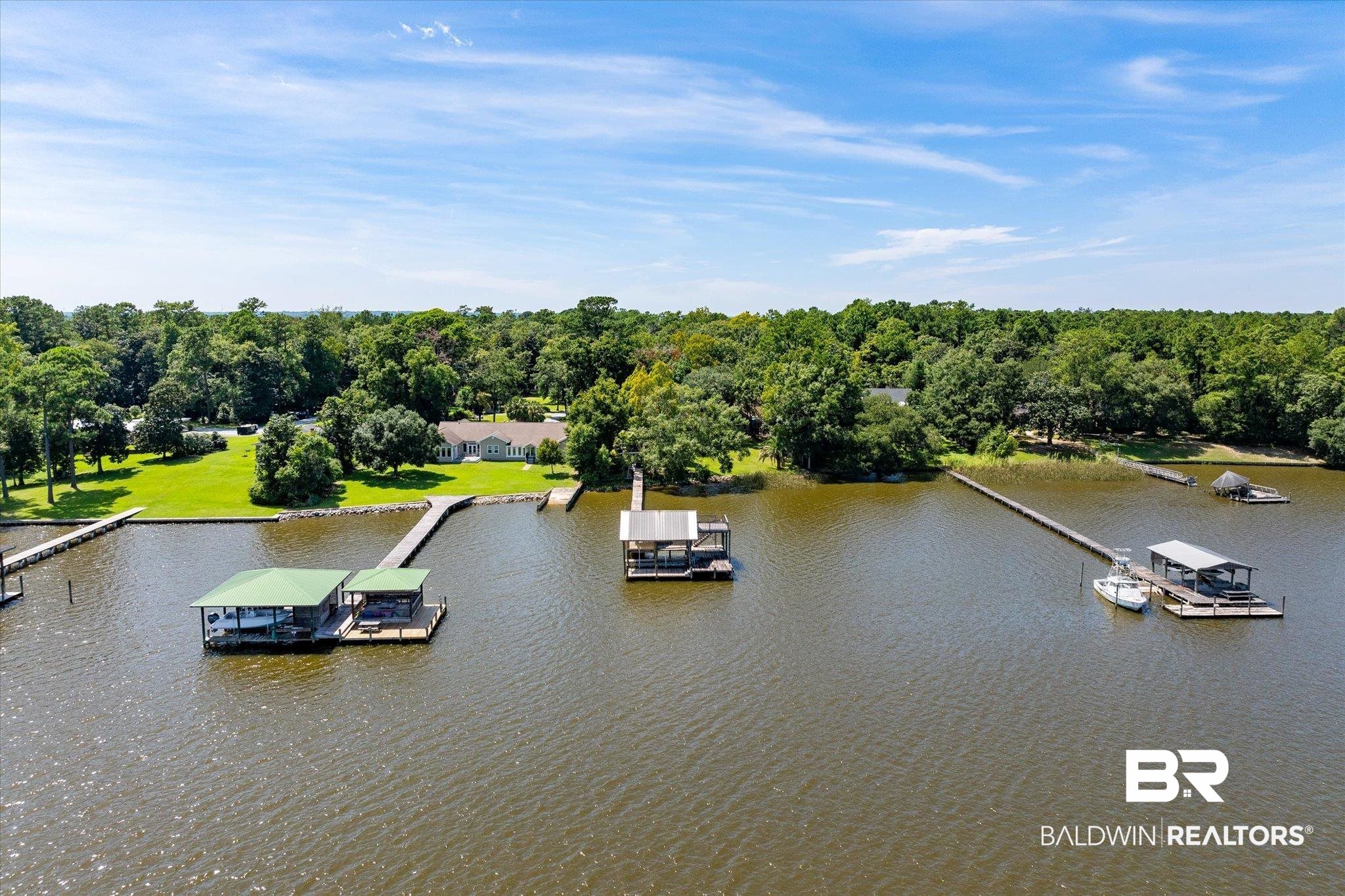 3325 Riviere Du Chien Road Mobile, AL 36693 - Photo 65 of 71 Drone / aerial view with a water view