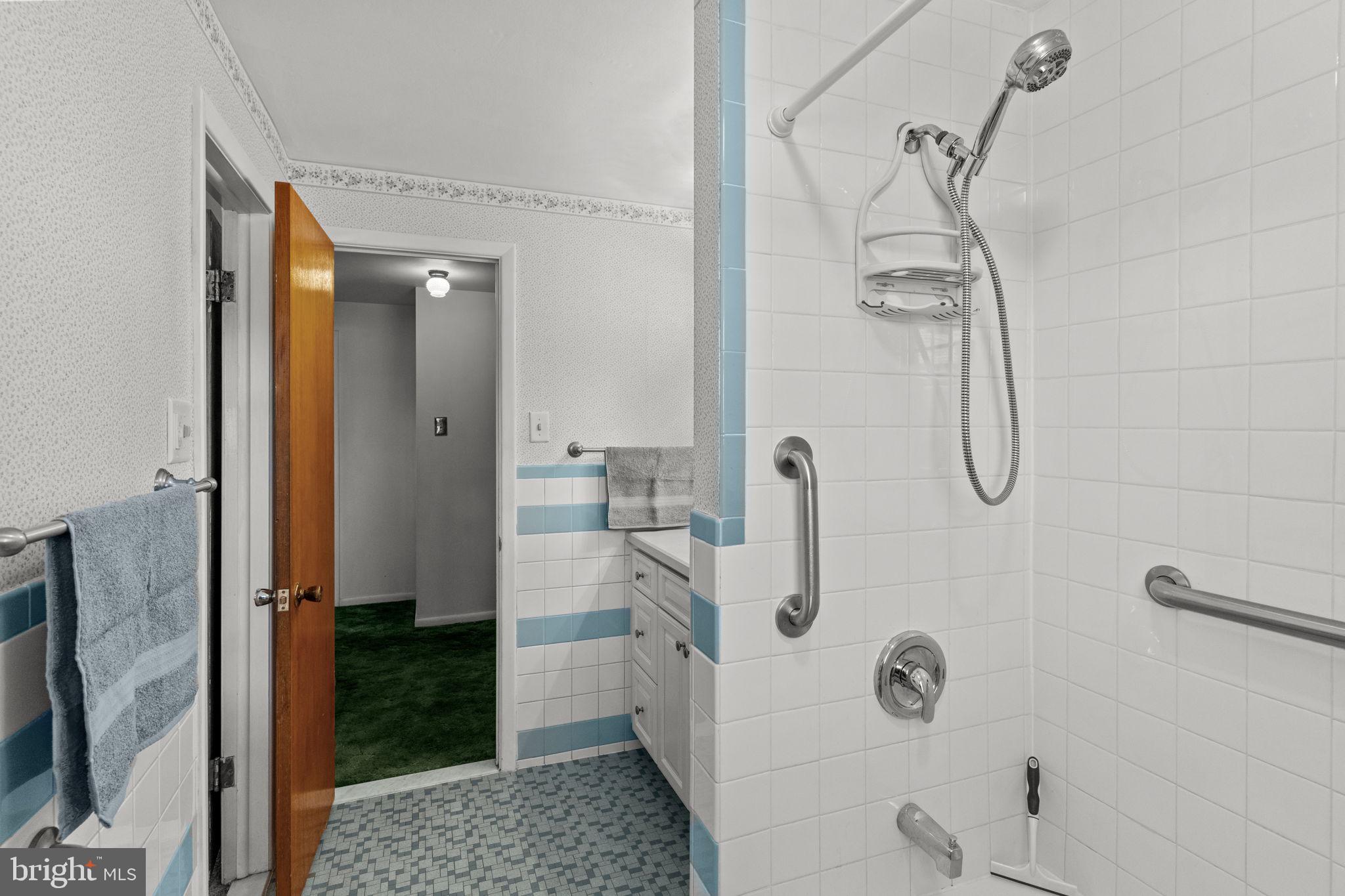 857 West County Line Road Warminster, PA 18974 - Photo 23 of 38 a bathroom with a granite countertop shower