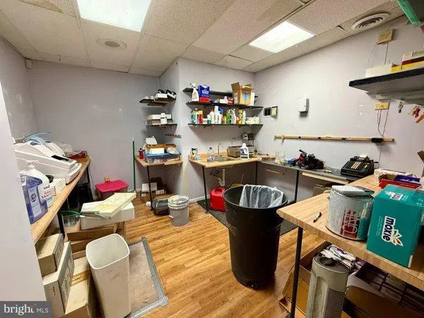 a room with storage and utility