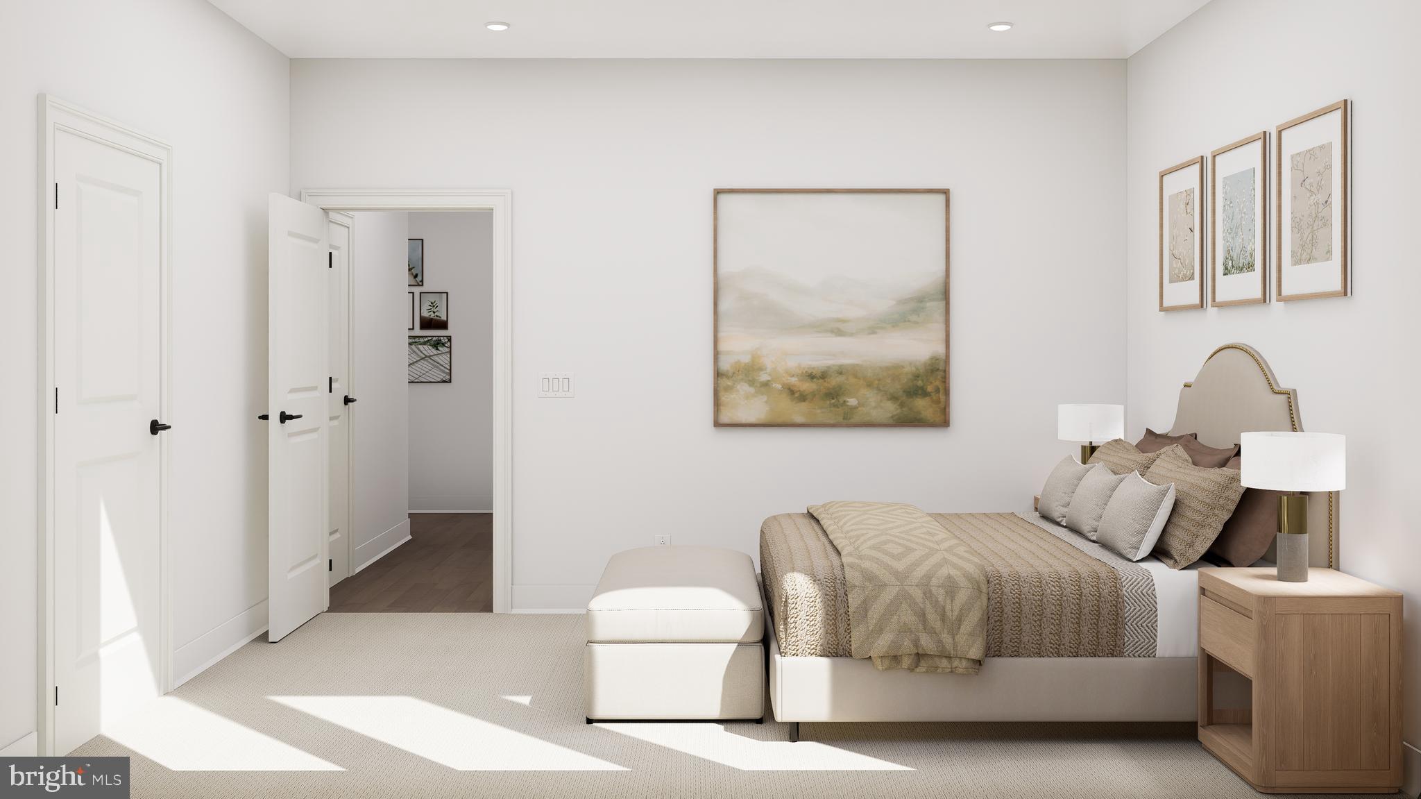 83 Bethlehem Pike, Unit 1102 Colmar, PA 18915 - Photo 11 of 16 a bedroom with a bed and a painting on the wall