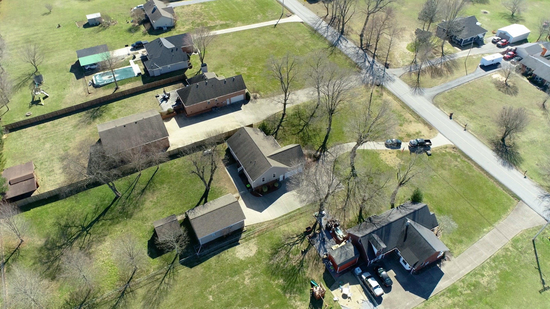 3271 Beckwith Road Mount Juliet, TN 37122 - Photo 54 of 56 an aerial view of a house with a yard