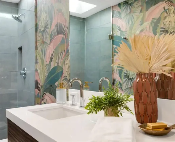 a bedroom with bed and window