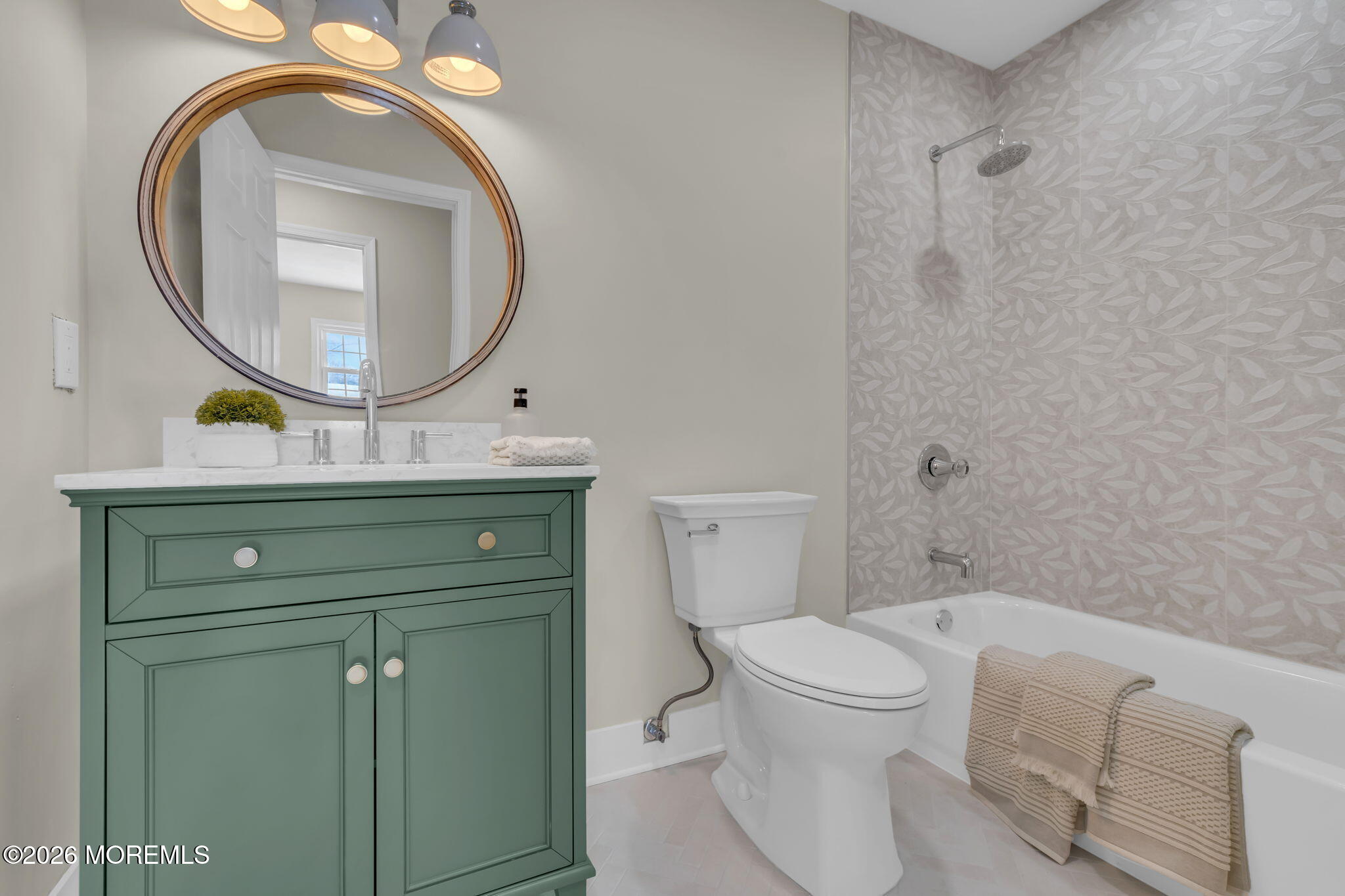 568 Flock Road Hamilton Square, NJ 08690 - Photo 12 of 65 a bathroom with a toilet a sink and a mirror