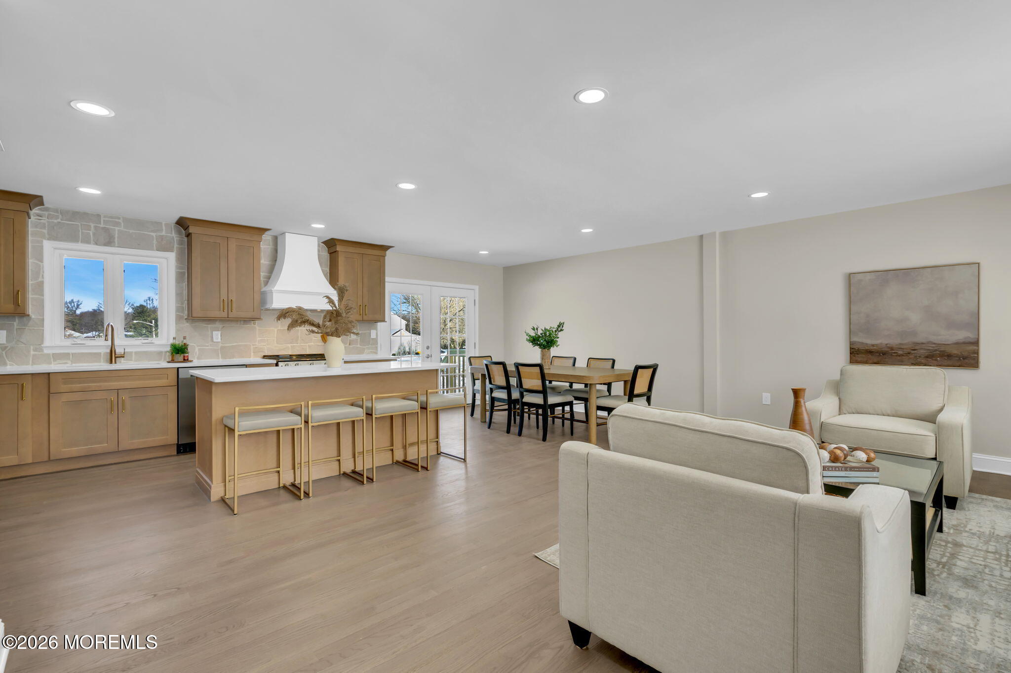 568 Flock Road Hamilton Square, NJ 08690 - Photo 31 of 65 a living room with furniture and kitchen view