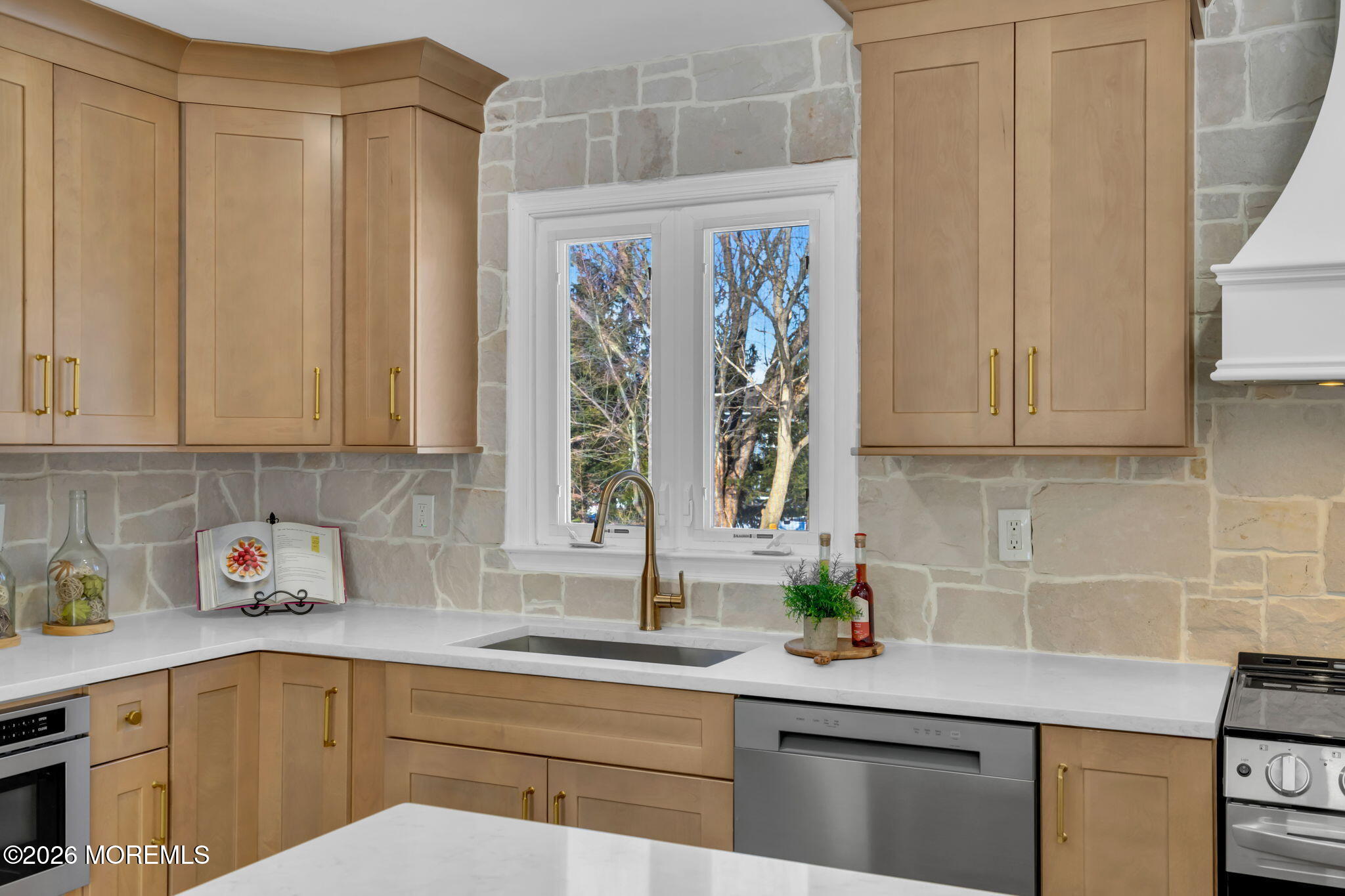 568 Flock Road Hamilton Square, NJ 08690 - Photo 39 of 65 a kitchen with stainless steel appliances a sink a counter and cabinets