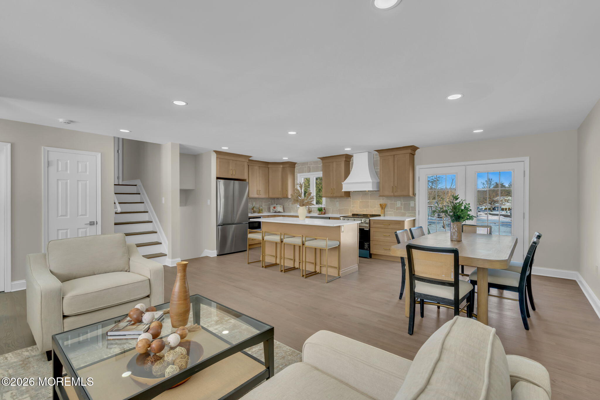 568 Flock Road Hamilton Square, NJ 08690 - Photo 57 of 65 a living room with furniture and kitchen view