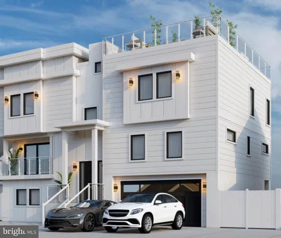 a car parked in front of a building