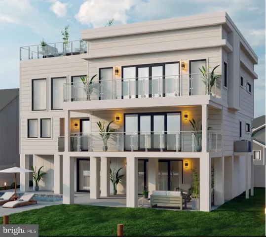 a view of front of a house with a swimming pool