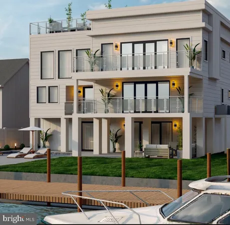 a front view of a building with street view
