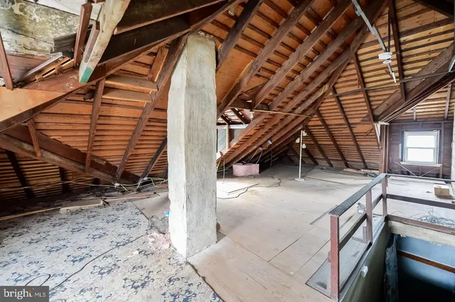 a view of storage and utility room