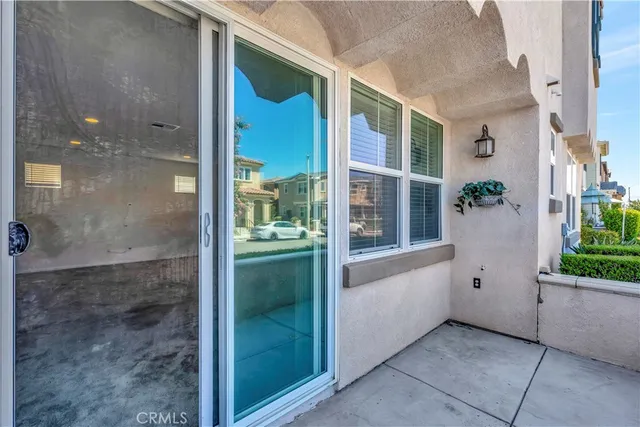 a view of a bathroom with a tub