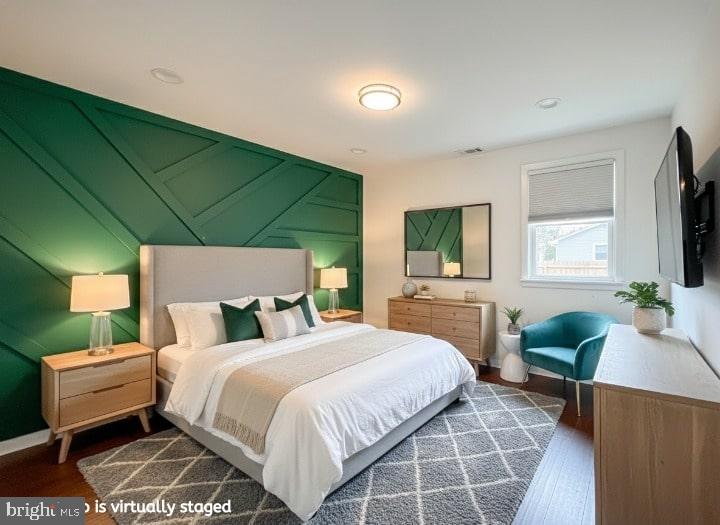 599 Panther Road Warminster, PA 18974 - Photo 20 of 57 a bedroom with a bed and a flat screen tv