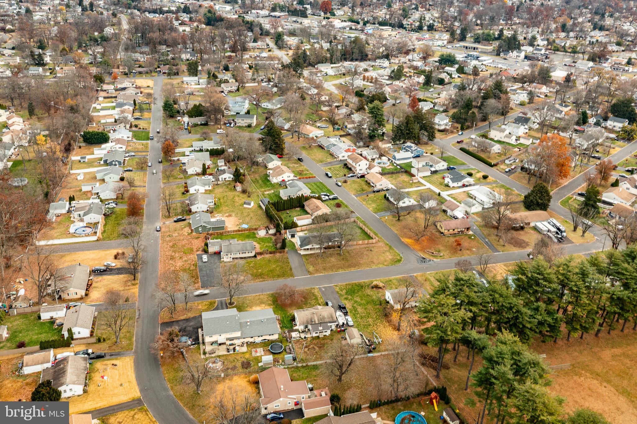 599 Panther Road Warminster, PA 18974 - Photo 52 of 57 an aerial view of residential houses with yard