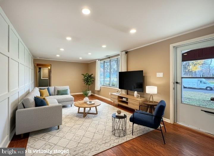 599 Panther Road Warminster, PA 18974 - Photo 7 of 57 a living room with furniture and a flat screen tv