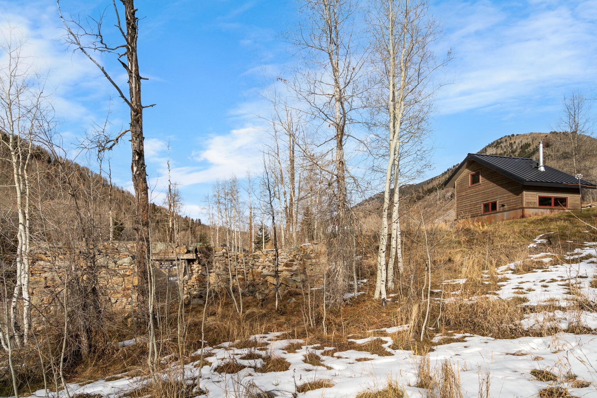 135 West Soda Street Rico, CO 81332 - Photo 36 of 47 a view of a brick house with a yard