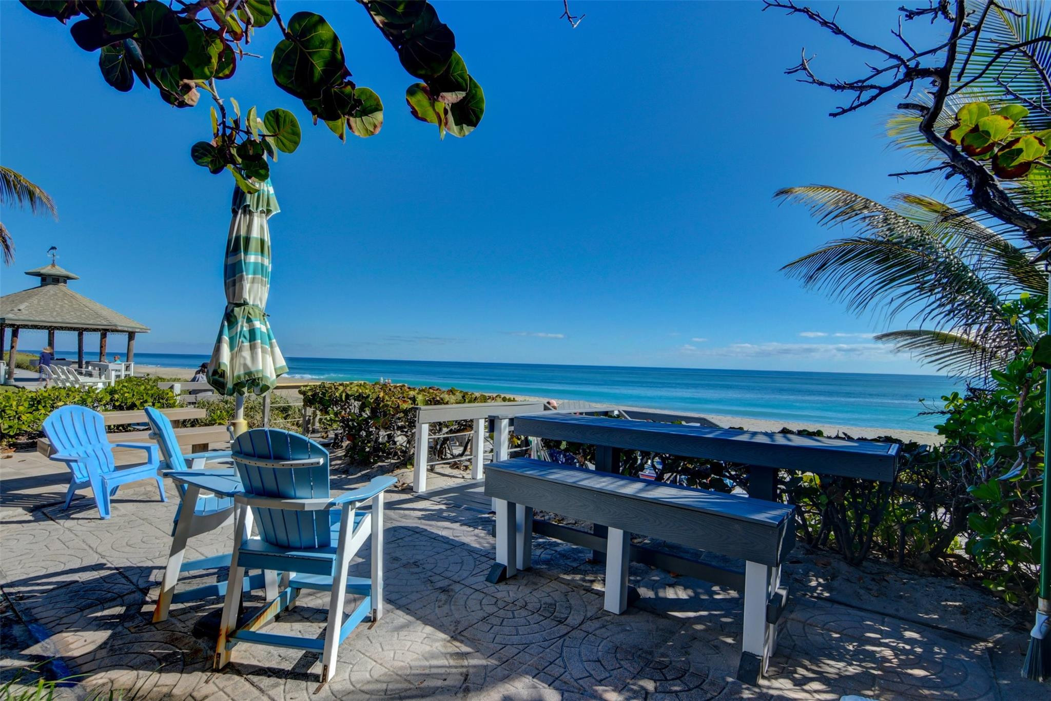 5520 North Ocean Boulevard, Unit 210 Ocean Ridge, FL 33435 - Photo 36 of 40 a view of a chairs and tables in the patio
