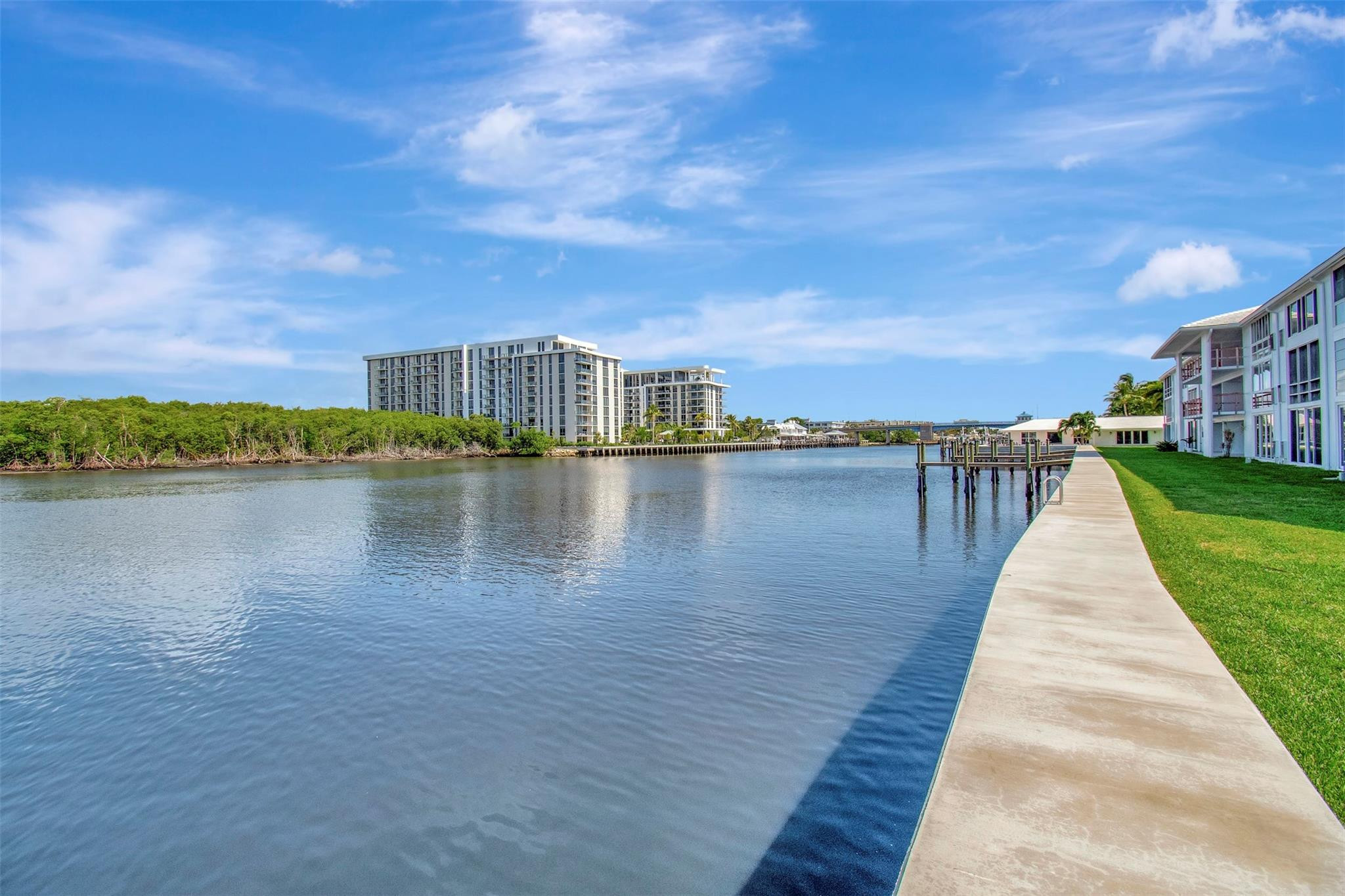 5520 North Ocean Boulevard, Unit 210 Ocean Ridge, FL 33435 - Photo 38 of 40 a view of a lake with a city view
