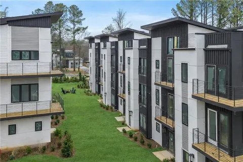a view of a building in the background