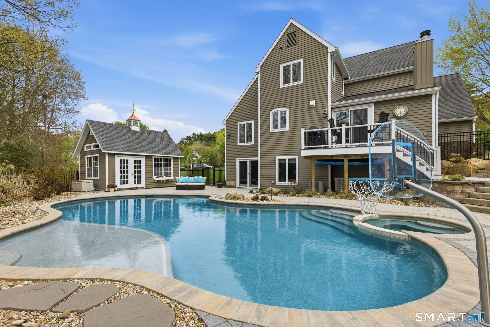 10 Ryans Way Burlington, CT 06013 - Photo 29 of 35 a view of a house with a swimming pool