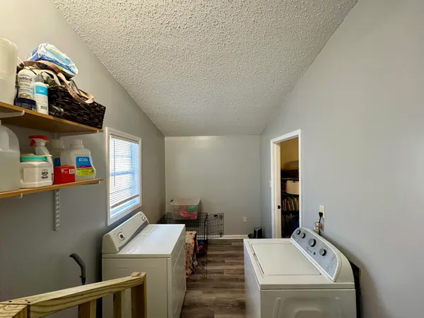 a room with storage and utility