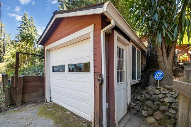 a front view of a building